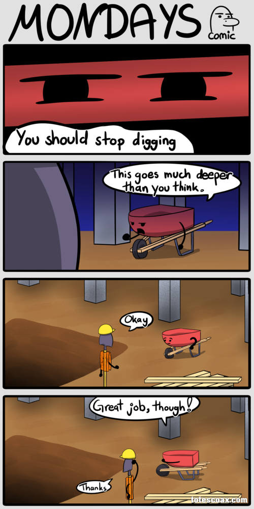 Getting to the bottom - Web comics