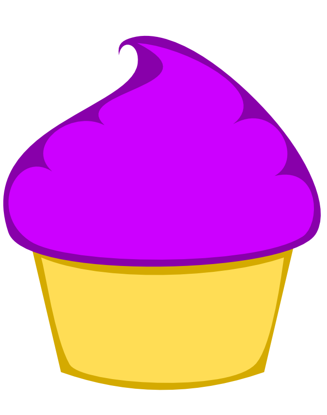 Cupcake logo This is a quick logo I put together in Inkscape. I designed it originally to print onto an apron for a mother's day gift for my mom. It had her name on it. I told her to make sure she told all her co-workers that her very awesome son made it for her so they would be super jealous. It worked ;-).